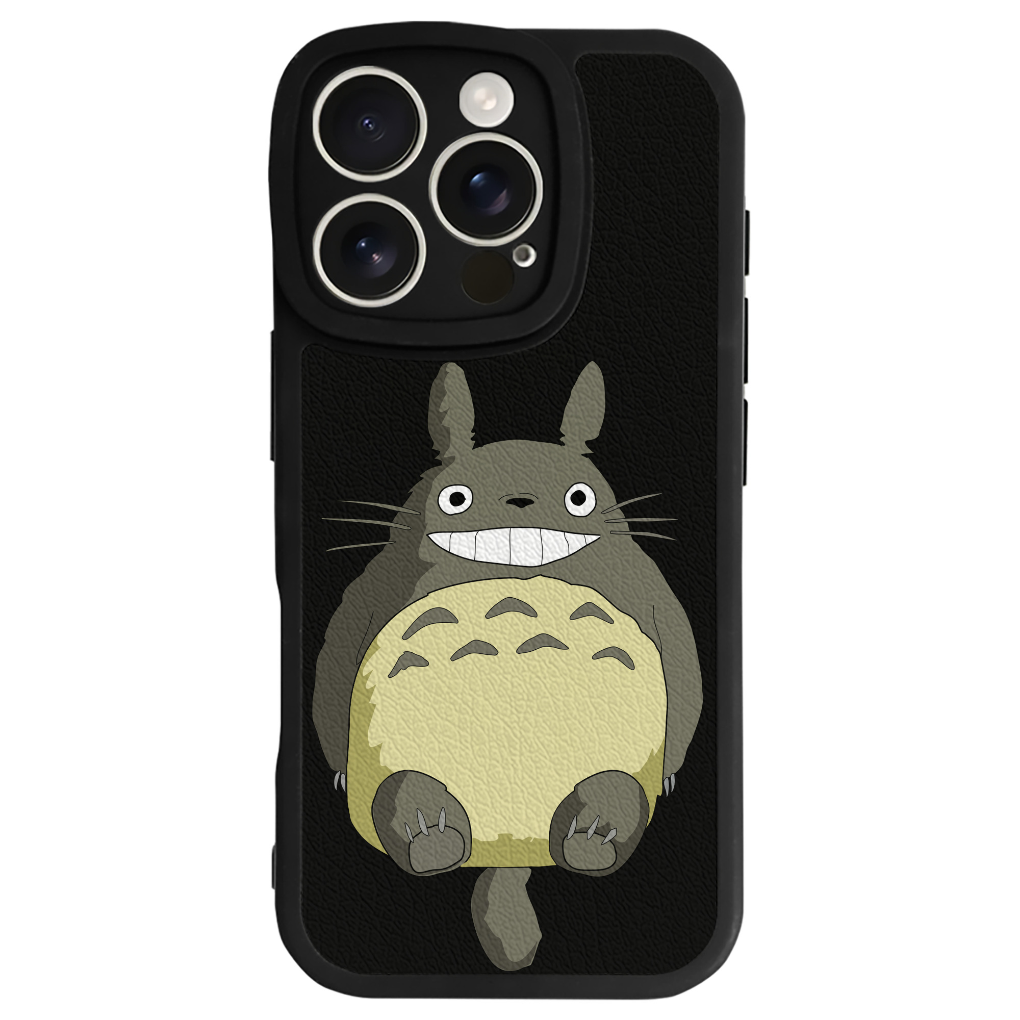 （画像用） となりのトトロ 草壁メイ 草壁サツキ My Neighbor Totoro Satsuki Kusakabe Mei Kusakabe 【iPhone 16シリーズ対応】シリコンスマホケース（レザー調） 材質：シリコン